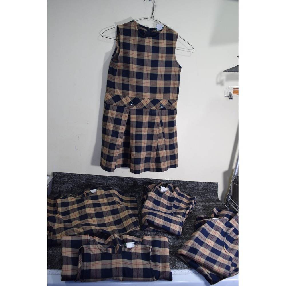 5 Flynn O'Hara Pleated Jumpers Dress School Uniform GIRLS 6 Blue Red Brown Plaid